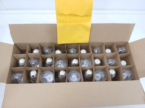 FEIT ELECTRIC WEATHERPROOF LED 24-LIGHT STRING LIGHTS WITH 2 SPARE LIGHTBULBS - 48FT - BLACK (MODEL: 1603293) image 4