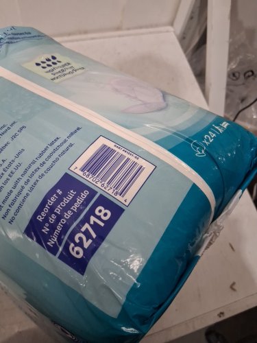 24PK TENA PROSKIN breathable Night Super Absorbent Pads with Adjustable Tabs - White (model: 62718) image 3