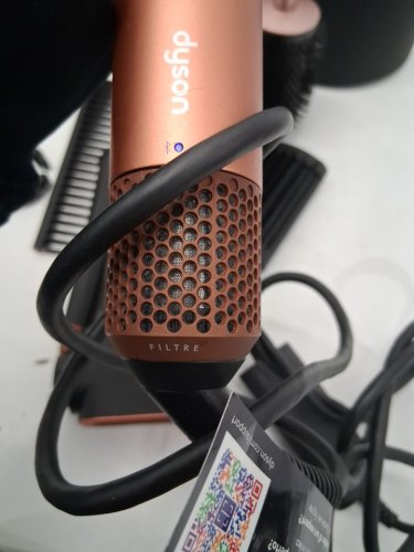 6PC DYSON i.d curly + coily airwrap multi styler and hair dryer with bluetooth - amber silk ( model: hs08) image 8