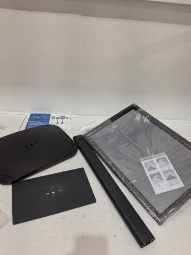 PEDESTAL SIGN HOLDER STAND WITH HEAVY DUTY BASE- 8.5X11- BLACK image 3