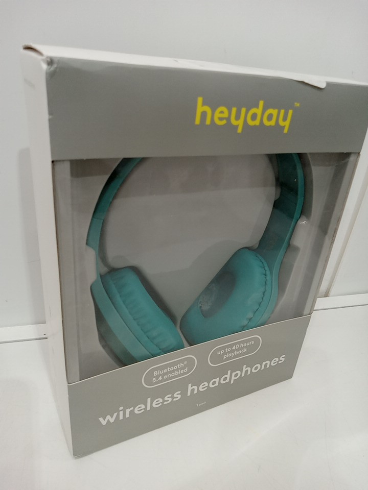 Heyday Bluetooth Wireless Over-Ear Headphones - Teal image 2