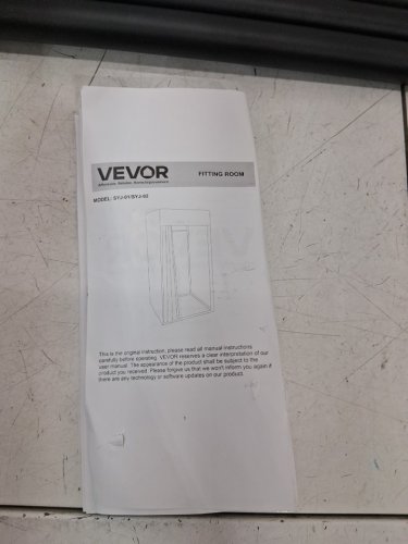 vevor moveable fitting dressing room with thick curtains - 39" x 39" x 81" - grey (model: SYJ-02) image 6