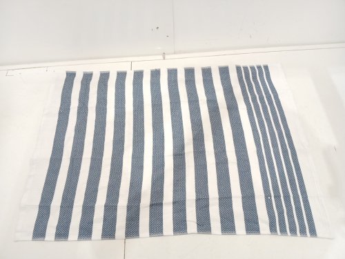 KITCHEN WORKS STRIPED COTTON DISHCLOTH - 22" X 32" - Blue/WHITE image 3