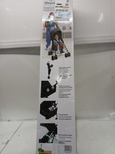 Summer By Ingenuity INFANT 3DMINI CONVENIENCE foldable STROLLER - 45lbs cap - BLACK/GREY (MODEL: 32873) image 2