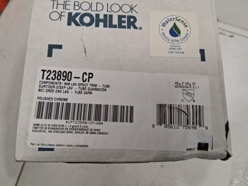 THE BOLD LOOK OF KOHLER Wall-mount bathroom sink faucet spout - 1.2 GPM - Polished Chrome (MODEL: T23890-CP) image 3
