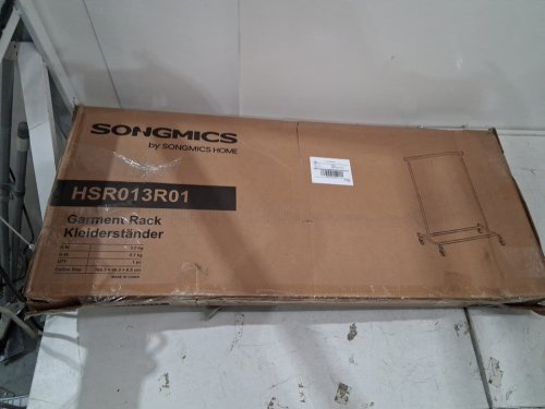 songmics extendable clothing rack with wheels - 51.9" x 62.9" - pink (model: hsr013r01) image 3