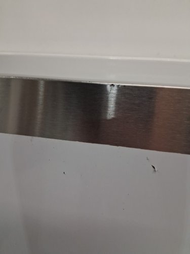 HEAVY DUTY METAL Prep Table with 3 Adjustable Height Levels - 24'' X 34"'' - stainless steel image 2