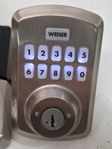 WEISER SMARTCODE 10 ELECTRONIC LOCK -(16 USER CODES)  METAL - SATIN NICKEL (MODEL: 52439-002) image 2