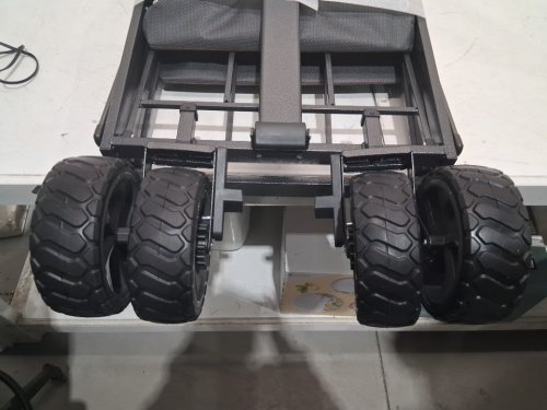 MAC SPORTS FOLDING WAGON WITH BRAKES AND POCKETS - 8.6" X 21.7" X 25" - 350LBS CAP - BLACK (MODEL: 1872234) image 4