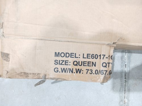Allewie Bed Frame with Velvet Tufted Headboard - Queen - White (Model: LE6017-1Q) image 11