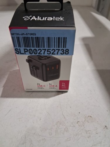 Aluratek Universal Travel Adapter - 20W - black (Model: ATCP20F) image 2