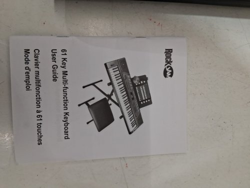RockJam 61 Key Keyboard Piano With Pitch Bend Kit, Keyboard Stand, and Piano Bench - 9V - black (model: rj5061) image 4