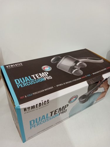 HoMedic Dual Temp Percussion Pro Handheld Hot or Cold Massager - Black (Model: HHP-500H) image 2