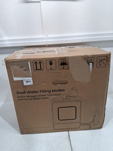 AIRMSEN PORTABLE COUNTERTOP MINI DISHWASHER WITH 5L BUILT-IN WATER TANK - 9 PROGRAMS, 14.6"X 17.8"X 20.1", SELF-CLEANING WASHING, 24H DELAY START AND ENERGY-SAVING - WHITE (MODEL: ZMW-DUHC01) image 2