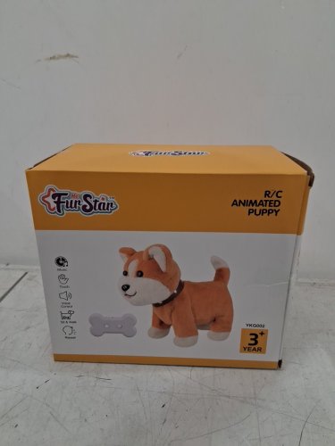 kindenwinn Corgi Plush Puppy Toy with remote/touch/voice control - brown (MODEL: T513) image 3