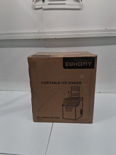 EUHOMY Ice Cube Maker Machine - 45Lbs/Day - Silver/Black (Model: IM004-CSI-CAEH / IM-FP) image 2