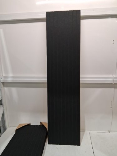 10pk art3dwallpanels acoustic soundproof self adhesive wall panels - 48" x 12" - black image 3