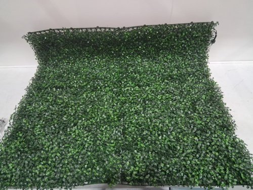 GOLDEN SELECT ARTIFICIAL BOXWOOD HEDGE PRIVACY IVY PANEL WITH 100 LED LIGHTS - 38" X 38" (3.2FT) - 10.7 SQ. FT COVERAGE - GREEN (MODEL:boxwood400) image 4