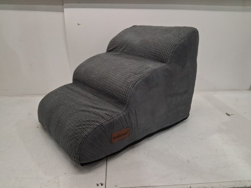 aodisman adjustable 3 Tiers Dog Stairs and Ramp for Small Dogs - 22.4" x 15.7" - GREY (model: Y139594) image 3