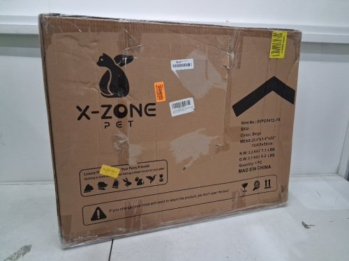 X-ZONE PET Foldable Soft Dog Crate, 32" x 23" x 23", beige (model: dxpc0472-70) image 5