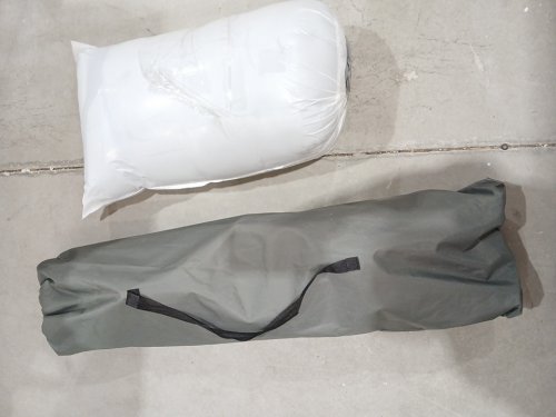 Portable Folding Camping Cot with Storage Bag - 75" x 29" x 15" - Black/Grey image 3