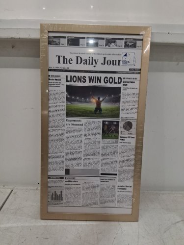 Americanflat Newspaper cover Frame - 11"x22" - gold image 3