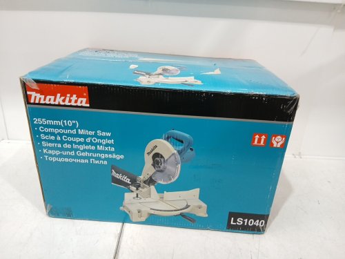 Makita CORDED Compound Mitre Saw WITH Electric Brake / 45° Bevel Left/ 52° Mitre Right - 4600RPM - Turquoise (Model: LS1040) image 2