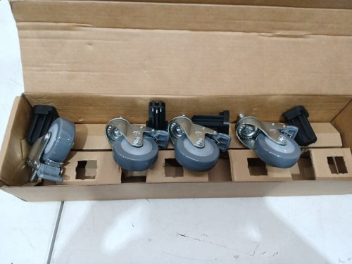 4Pk Napoleon Heavy Duty Swivel Castors Upgrade kit - FOR PRESTIGE 665 OR 500 - BLACK/GREY (MODEL: S82003) image 3