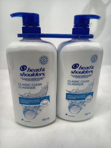 2pk HEAD AND SHOULDERS CLASSIC CLEAN ANTI DANDRUFF SHAMPOO SET - 950ML/EACH image 2