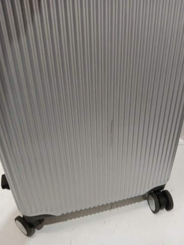 letome hardside spinner carry on luggage suitcase with aluminum handle and tsa locks - 20" - grey (MODEL: 1942341) image 2