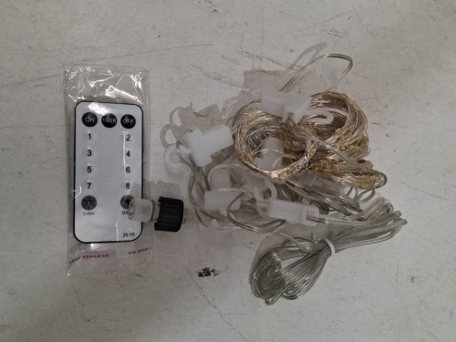 LEPRO led string curtain lights WITH REMOTE CONTROL - 9.8ftx9.8ft - WARM WHITE image 3