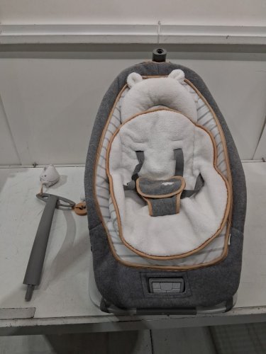 INGENUITY BOUTIQUE COLLECTION ROCKING SEAT Bella Teddy FOR BABY - 0 Months to 2.5 Years - WHITE/GREY (MODEL: 10986-EES) image 4