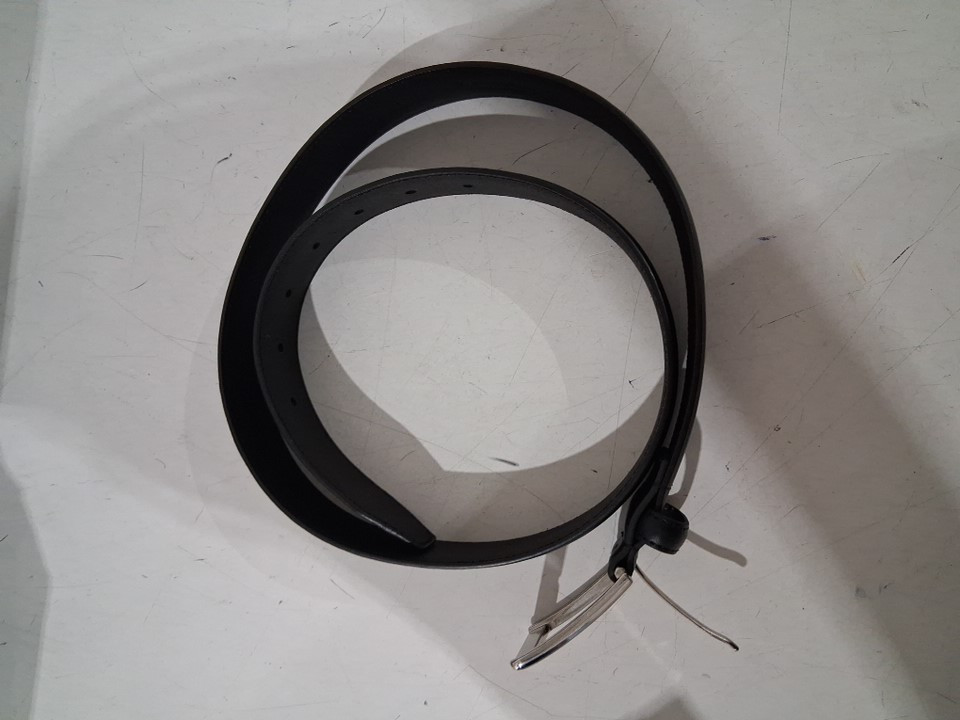 MEN'S vince camuto leather belt - medium (fits pant size 32-34) - black (style: 1969087) image 2