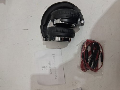 ONEODIO HI-RES OVER-EAR WIRED STUDIO HEADPHONES WITH 50MM NEODYMIUM DRIVERS, 3.5MM/6.35MM AUDIO JACK - BLACK (MODEL: Pro-10) image 4