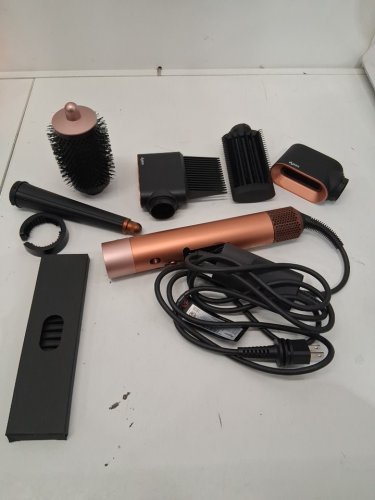 6PC DYSON i.d curly + coily airwrap multi styler and hair dryer with bluetooth - amber silk ( model: hs08) image 4