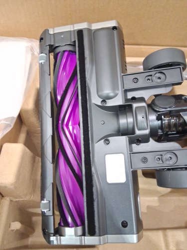 Eureka Cordless Rechargeable 3-IN-1 Stick Vacuum Cleaner WITH CLEANING STATION & ANTI-TANGLE NOZZLE FOR ALL FLOORS - GREY/PURPLE (MODEL: NEC490SE) image 6