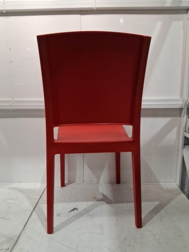 ARETA plastic stacking dining chair - 35" x 17" - red - (model:1011751) image 5