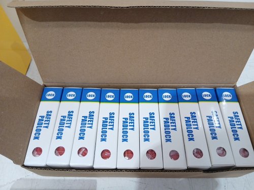 59PC VEVOR electrical LOCKOUT TAGOUT kit - red/ yellow (model: BD-X07-D41) image 10