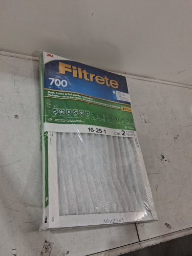 2PK 3M Filtrete MERV 8 MPR 700 Dust, Pollen & Pet Dander Reduction Air Filters - 16" x25" x 1" - white image 2
