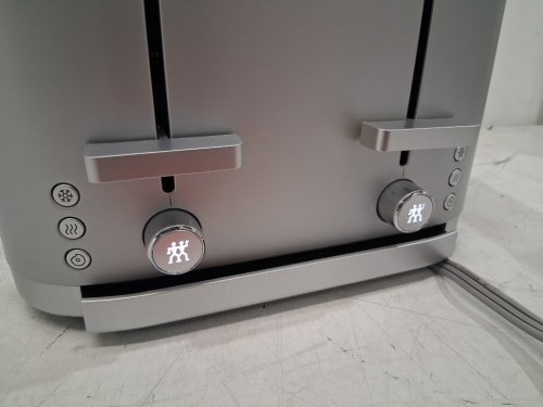 ZWILLING ENFINIGY EXTRA WIDE SLOT 7 SETTING TOASTER - 4 SLOTS - SILVER (MODEL: 53102-300) image 6