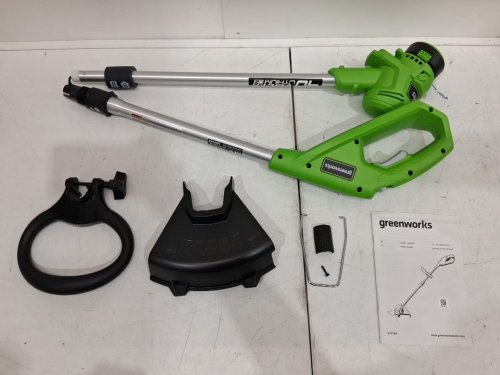 GREENWORKS CORDLESS STRING TRIMMER **TOOL ONLY** - 12" PATH 40V - GREEN/BLACK (MODEL: STF309/STF311) image 3