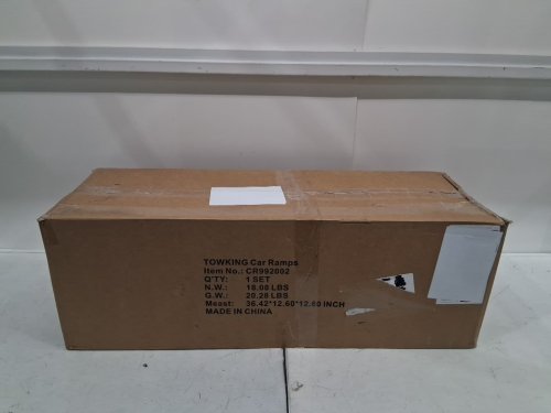 2PK TOWKING Heavy duty Car Ramps for Oil Changes and Lift - 35.6" x 12" x 7" - 6500LB MAX PER RAMP - black (model: CR992002) image 2