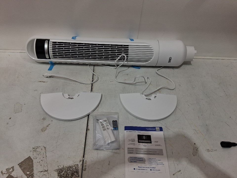 Dreo Cruiser TF117 Oscillating Tower Fan with Remote Control - 36" - White /silver (model: dr-htf017) image 4