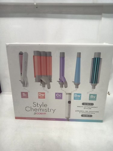 style chemistry by  conair 5-in-1 multi-attachment hair styler - multicolour (model: 25cn96141/ 1993150) image 5