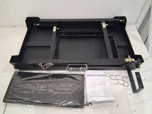 M KARMATER Folding Grill Table/stand - Fits 17" - 22" Griddle - 44" x 17" - black image 5