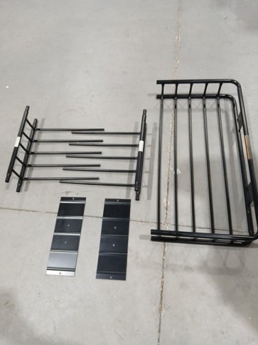 MAXXHAUL UNIVERSAL HEAVY DUTY STEEL ROOF RACK - 64" x 39" x 6" - black (MODEL: 50506) image 6