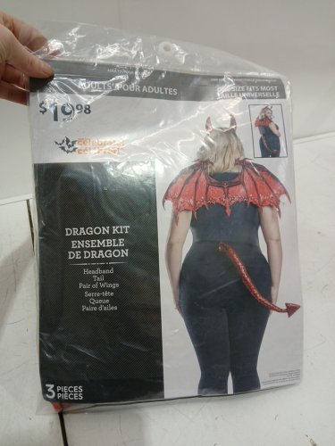 3PC WOMEN'S WAY TO CELEBRATE DRAGON KIT - OSFM - RED image 2