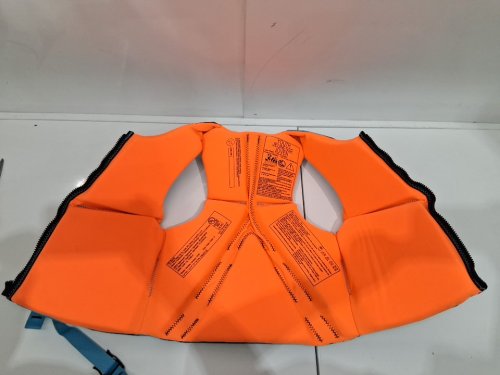 YOUTH HYPERLITE PFD VEST- 55LBS - 88LBS - BLUE/GREY/ORANGE (MODEL: 1819492) image 4