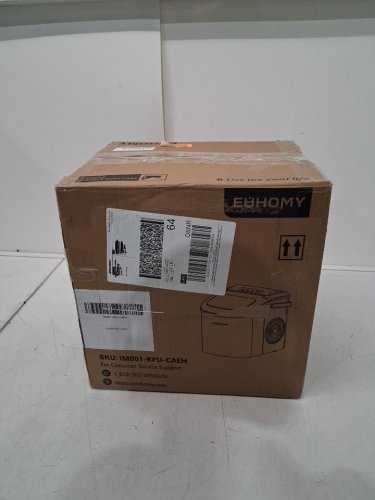 EUHOMY Countertop Ice Maker Machine with Handle, Basket and Scoop - MAKES 26LBS Per Day - purple (MODEL: IM-06e) image 2