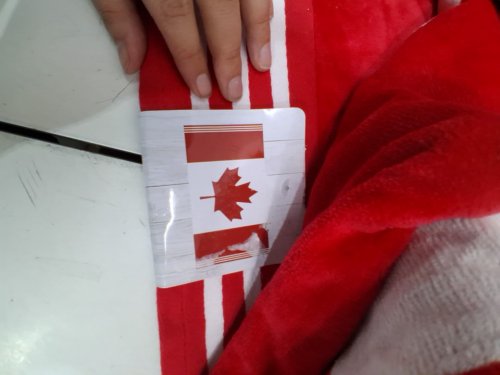 Safdie & co Canada day jacquard beach towel - 40" x 70" - red/white (model: 1993030) image 3